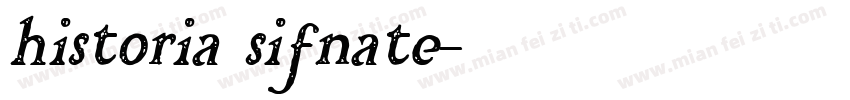historia sifnate字体转换